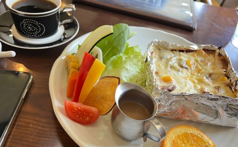 カフェでの食事