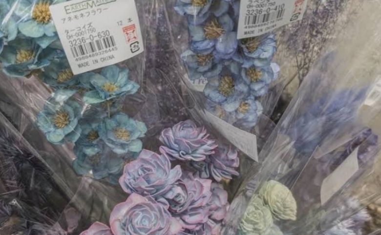 ドライフラワー　店内
