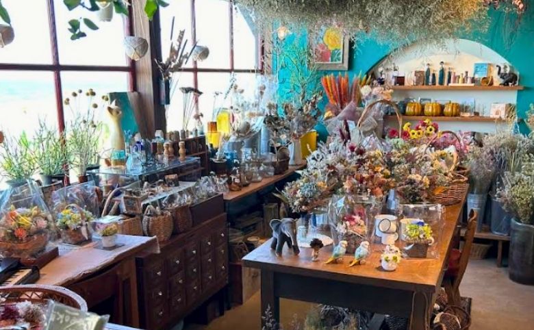 ドライフラワー　店内